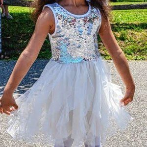 The Children's Place beautiful sleeveless formal flippy sequin dress, Girls XS-4
